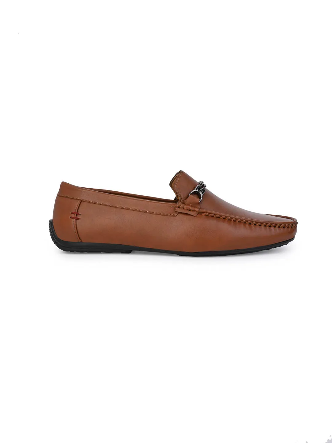 Alberto Torresi Tan Burnish With TPR Sole Loafers For Men