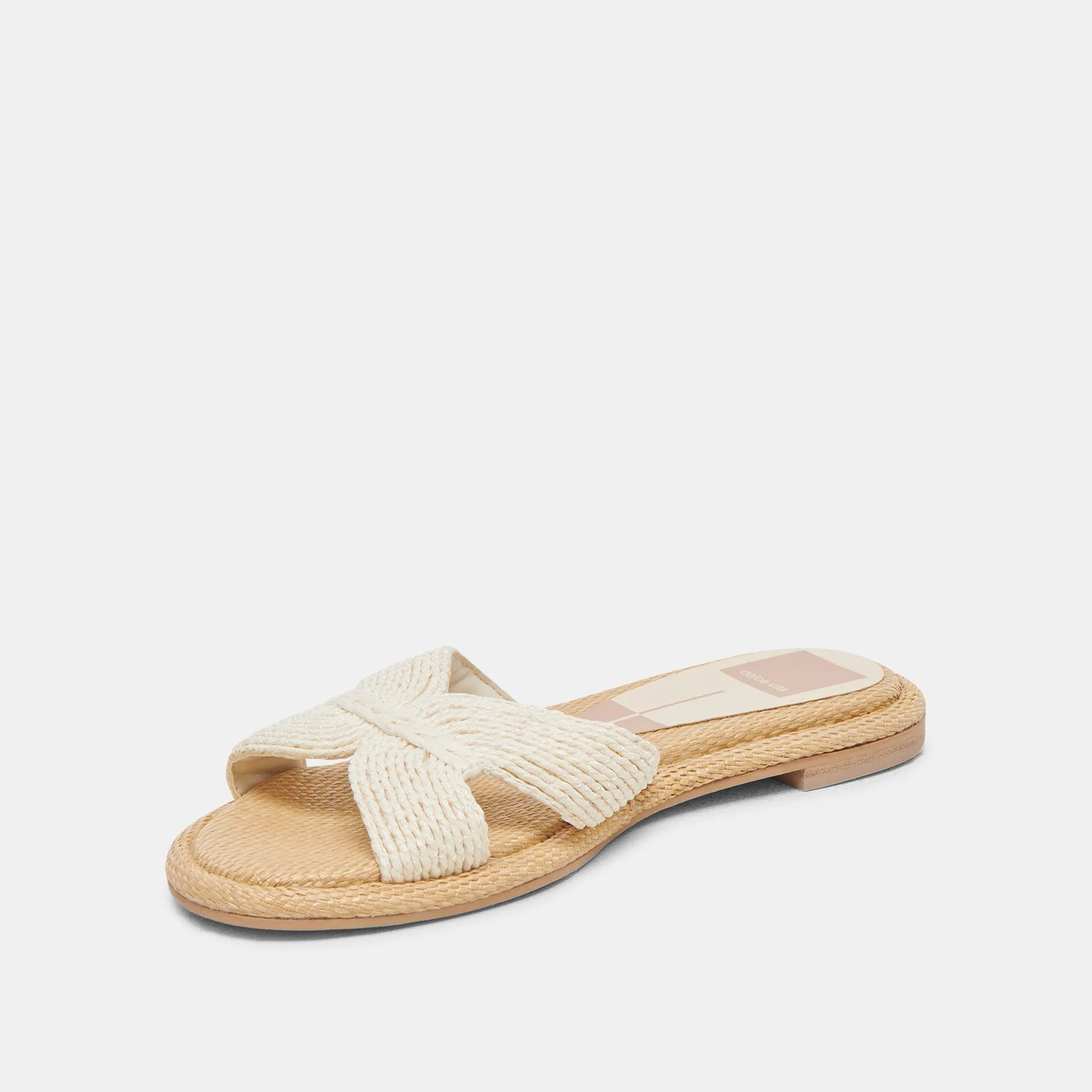 ATOMIC SANDALS WHITE RAFFIA -  re:vita