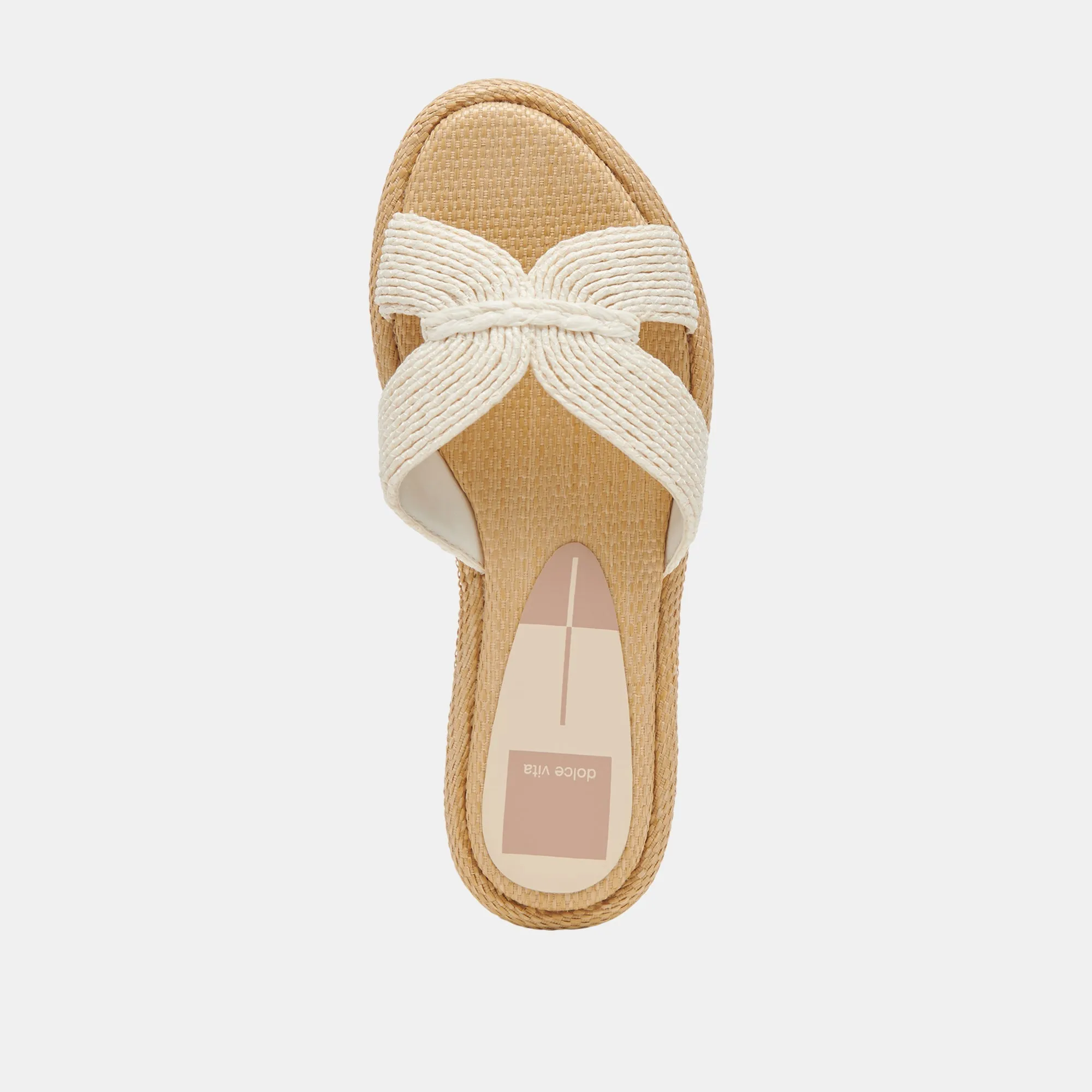 ATOMIC SANDALS WHITE RAFFIA -  re:vita