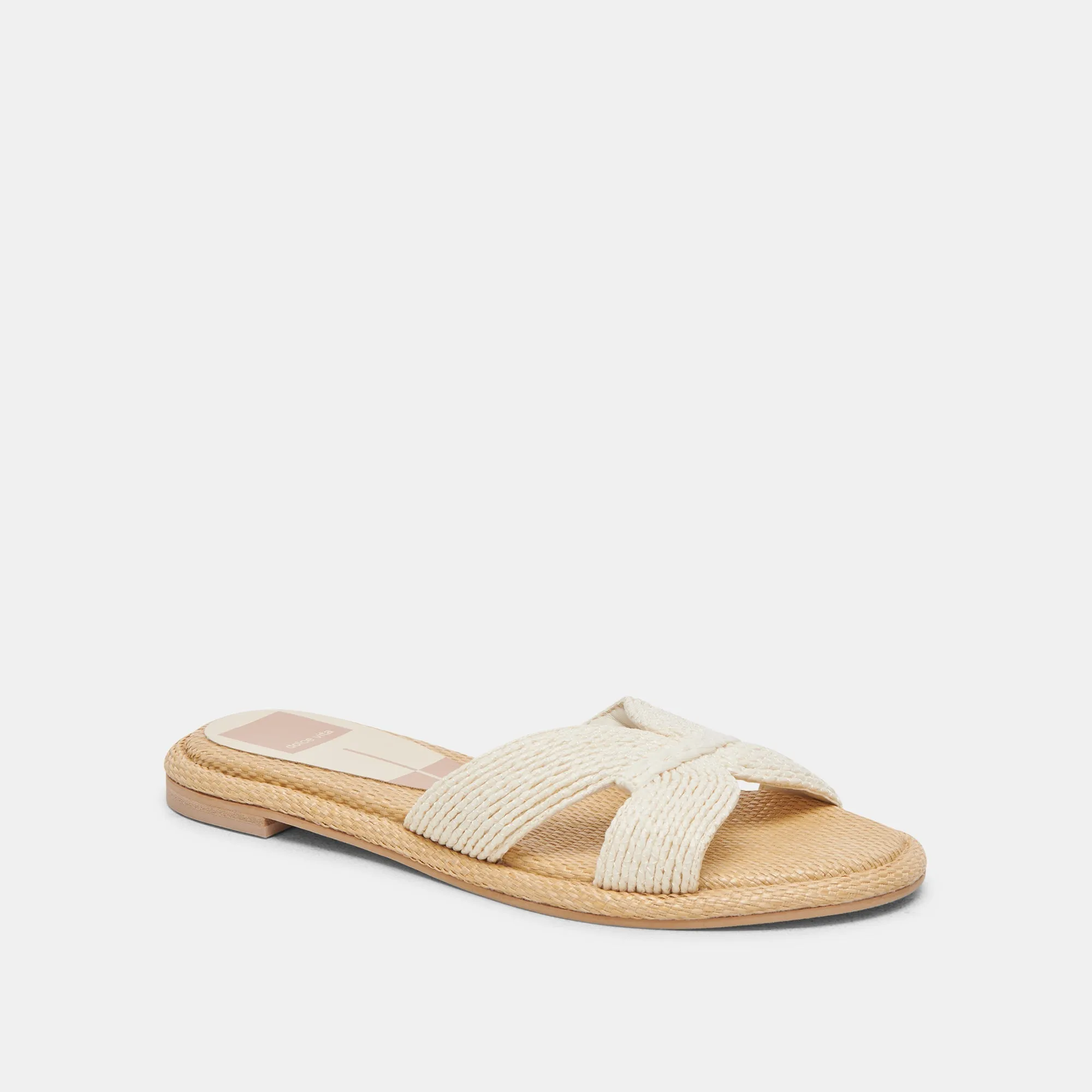 ATOMIC SANDALS WHITE RAFFIA -  re:vita