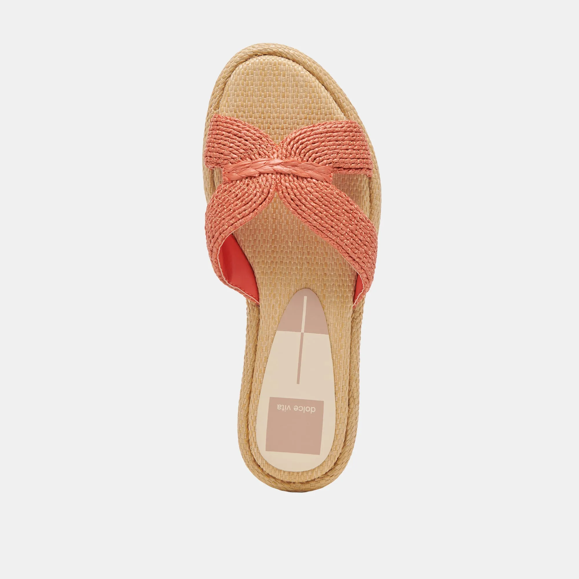 ATOMIC WIDE SANDALS PERSIMMON RAFFIA