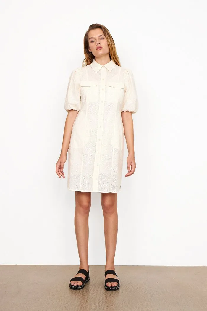 Bilbao Mini Dress - Parchment