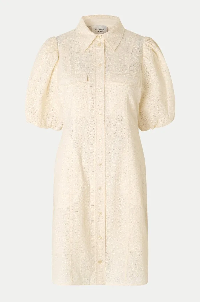 Bilbao Mini Dress - Parchment