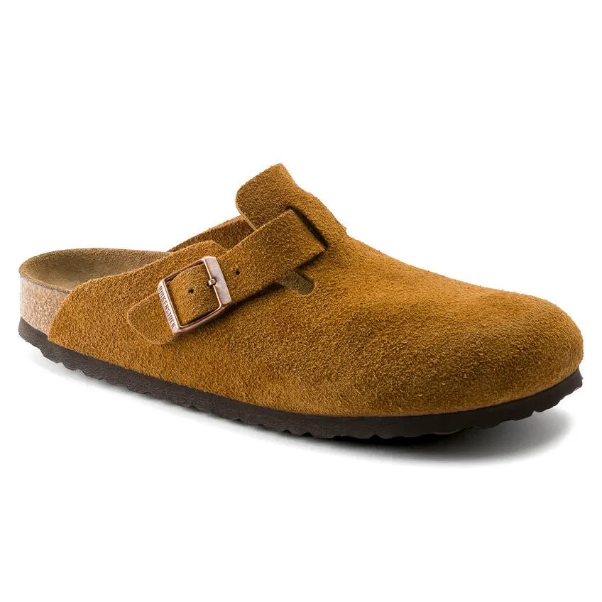 Birkenstock Boston Soft Footbed - Mink Suede