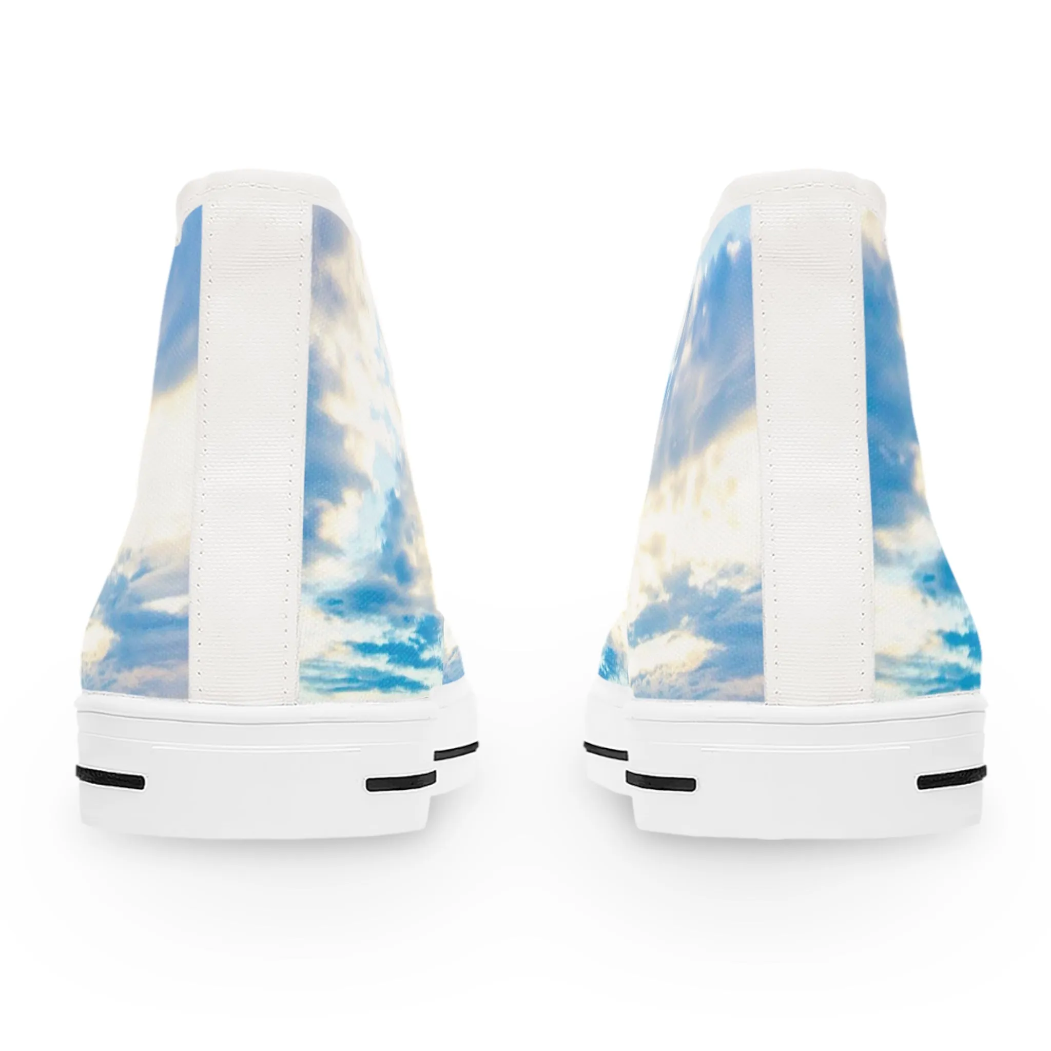 Blue Sea Glass Women's High Top Sneakers| Women's High-Top Shoes Stylish High-Top Footwear| Trendy High-Top Sneakers| Gifts for Her|Siesta Key|Great for Fall