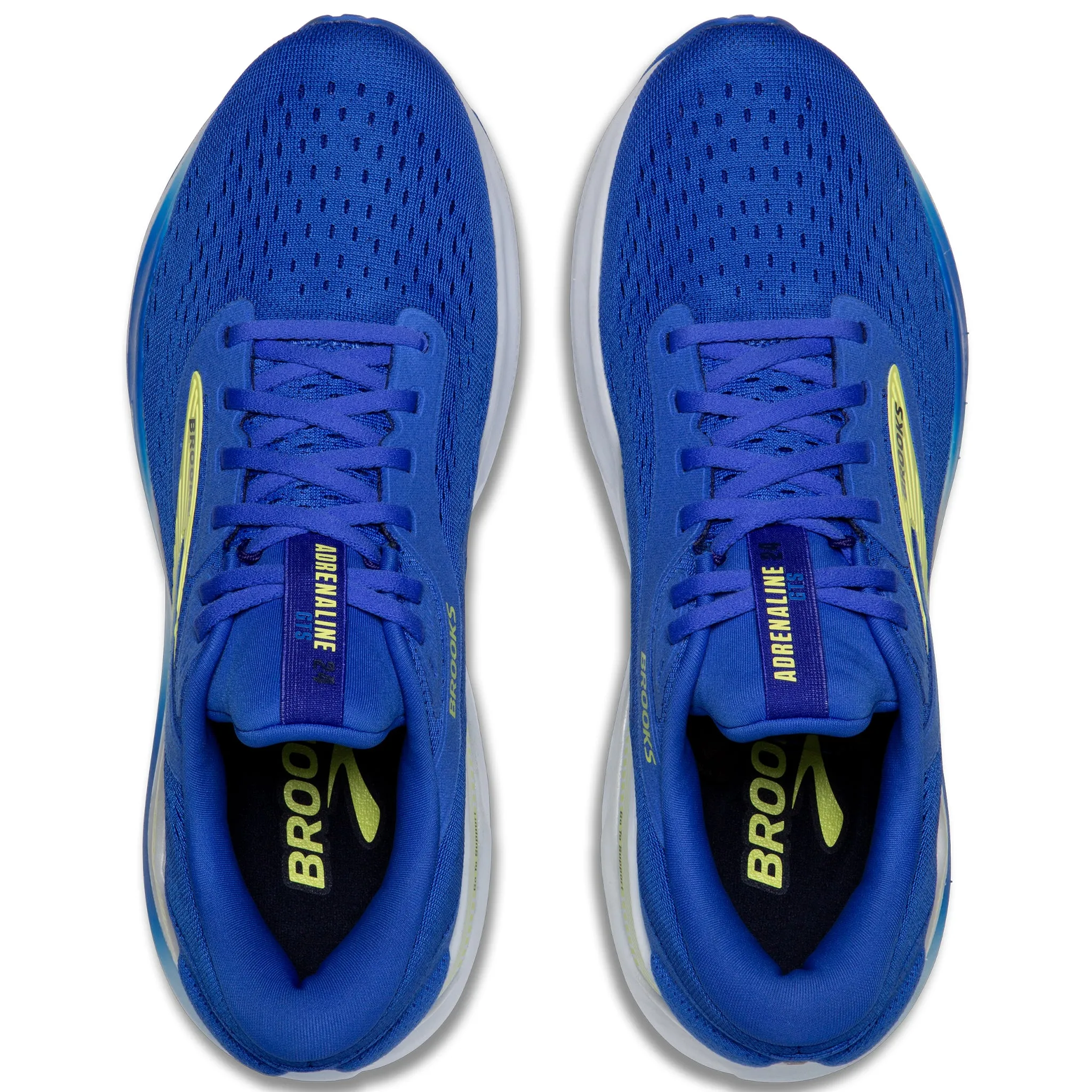 Brooks Adrenaline GTS 24 Men's Wide Fit 2E Cobalt/Neo Yellow/Peacoat