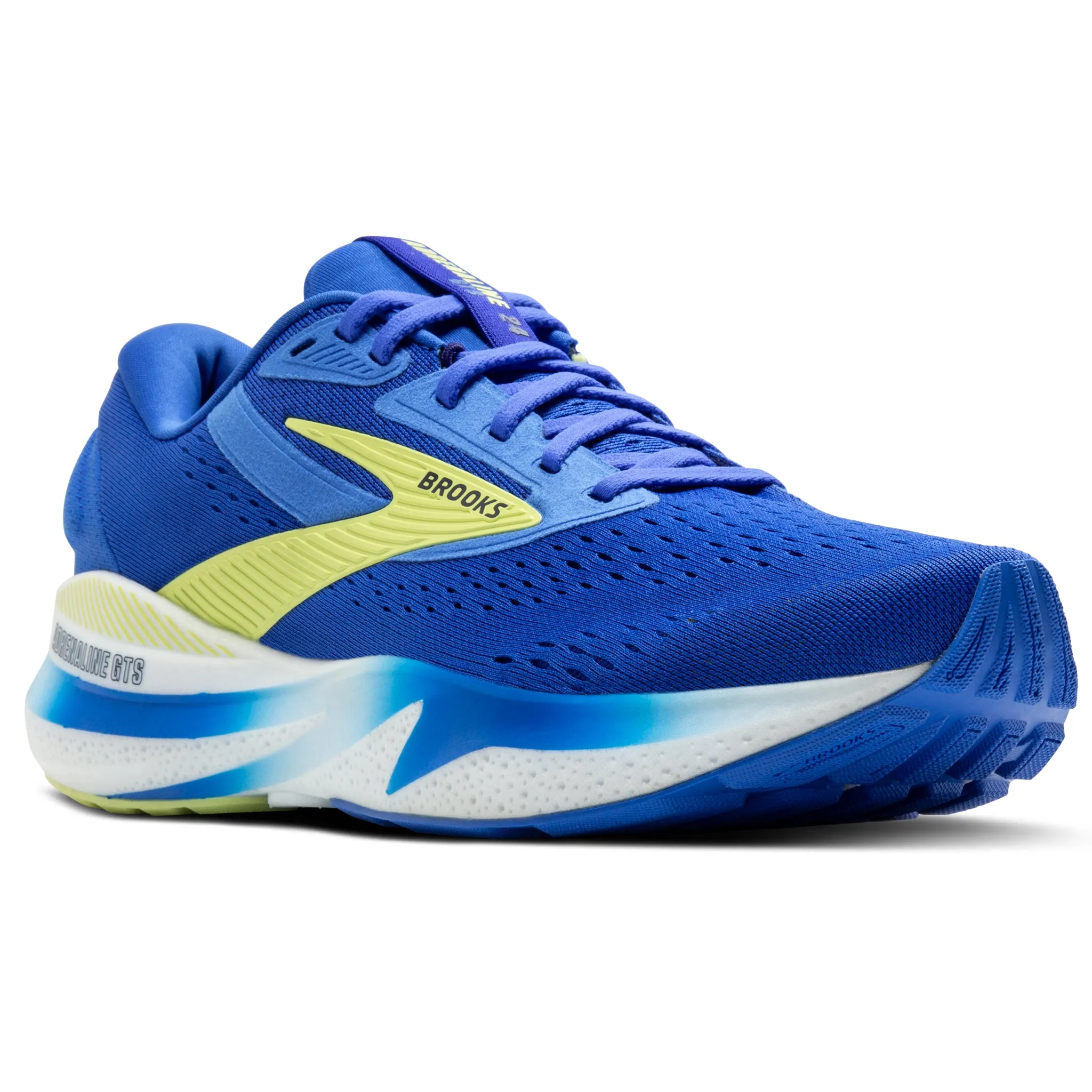 Brooks Adrenaline GTS 24 Men's Wide Fit 2E Cobalt/Neo Yellow/Peacoat