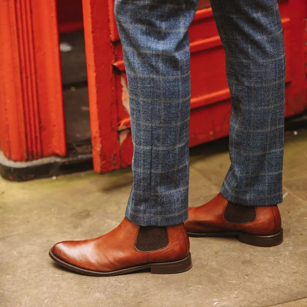 Carson Burnished Chelsea Boots