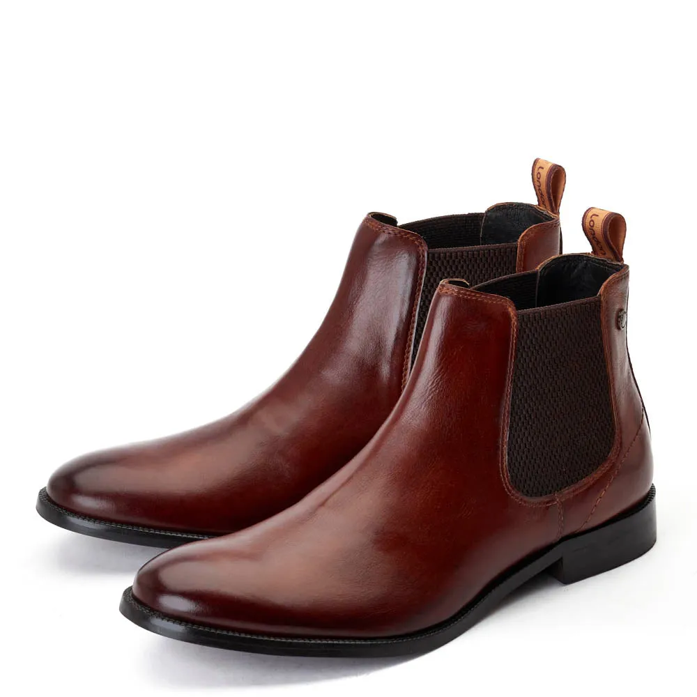 Carson Burnished Chelsea Boots