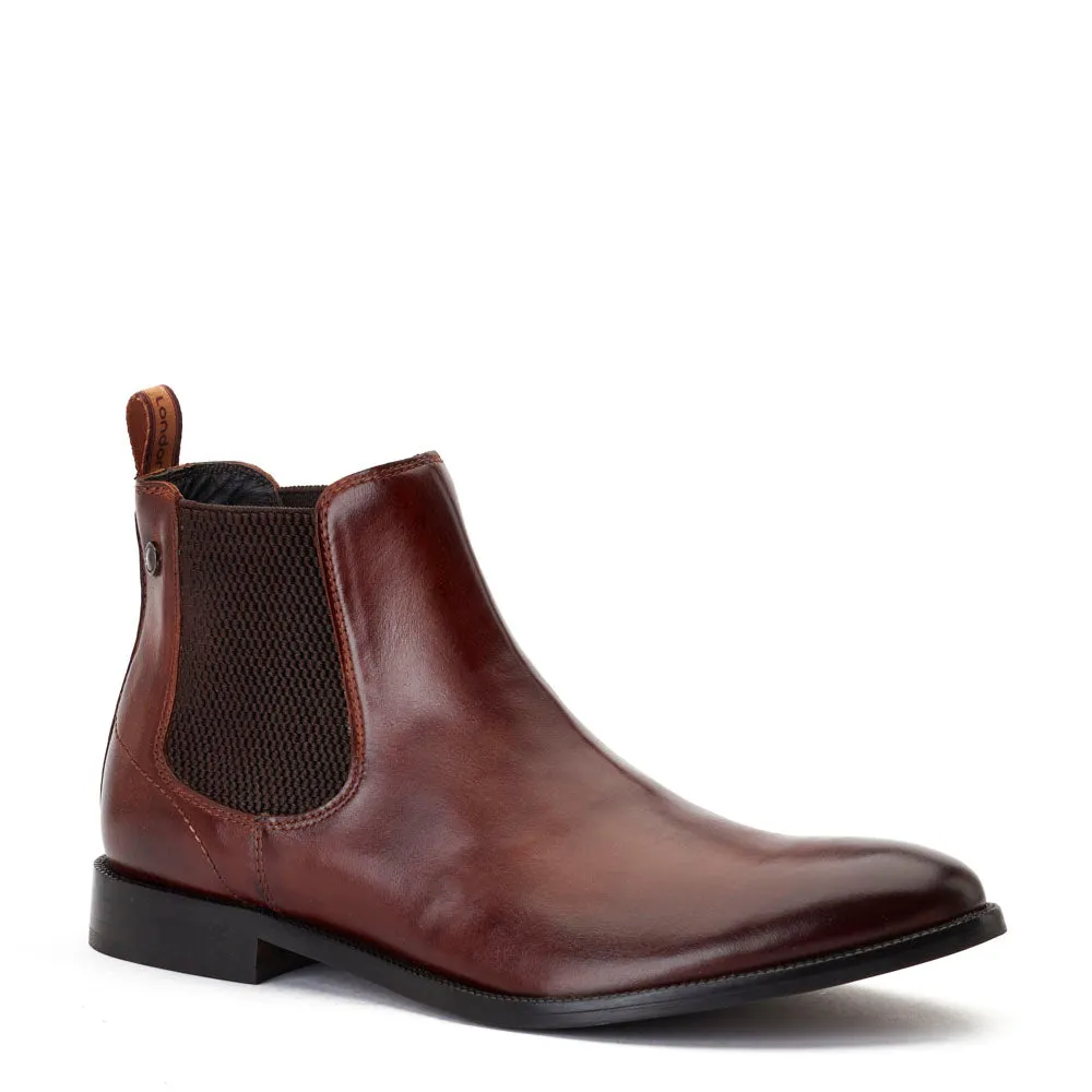 Carson Burnished Chelsea Boots