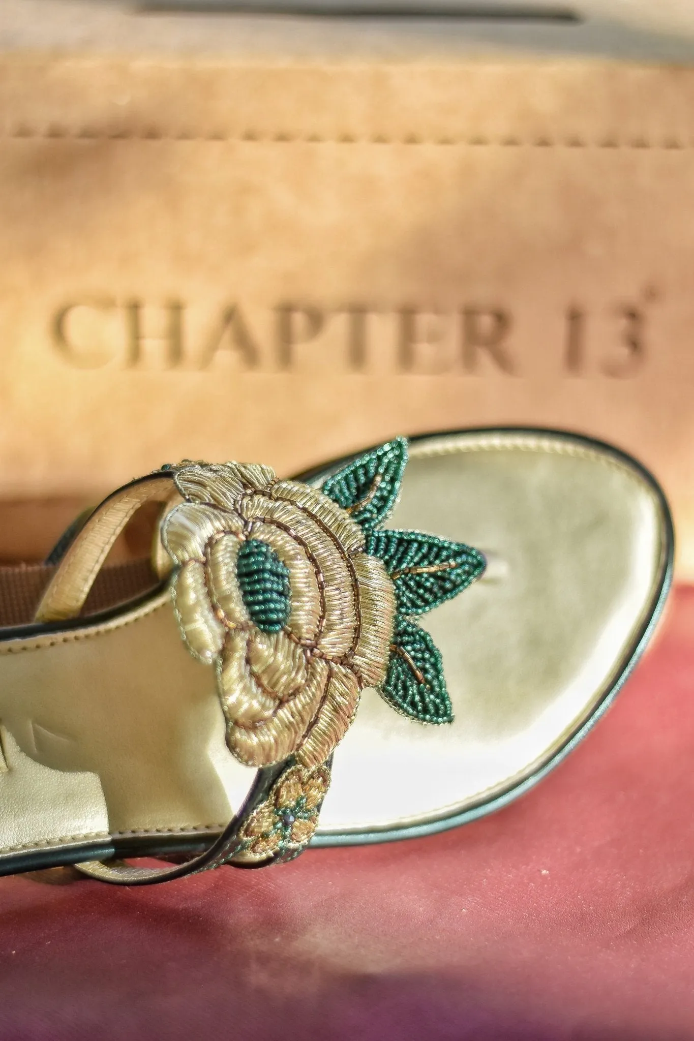 Chappals | Golden Gulab