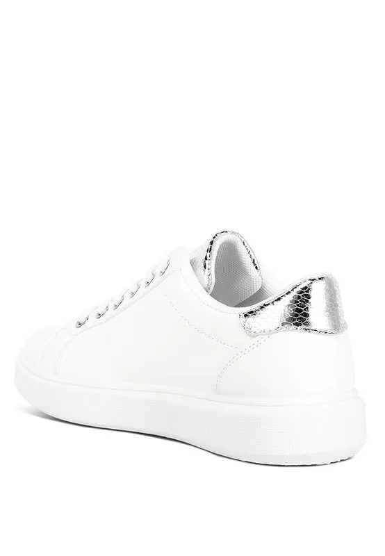 Claude Faux Leather Back Panel Detail Sneakers