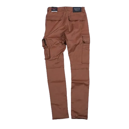 Cutty Camel Wax Skinny Fit Cargo Jean