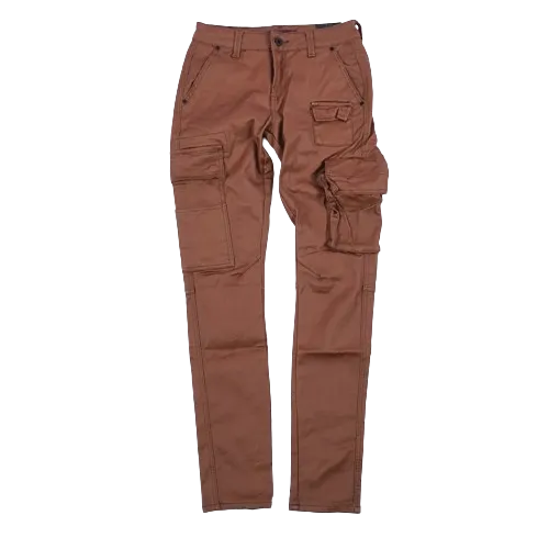 Cutty Camel Wax Skinny Fit Cargo Jean