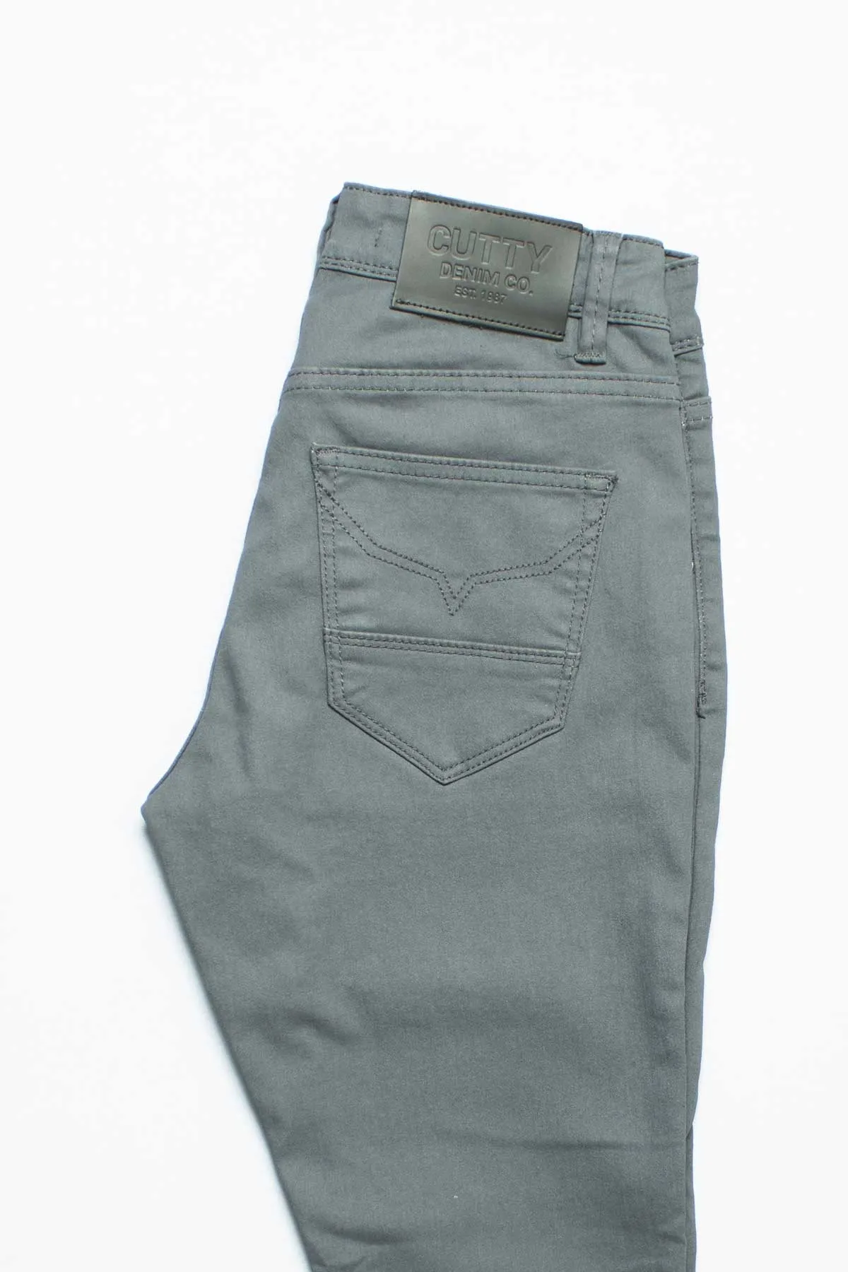 Cutty Grey Denim Coated Jeans