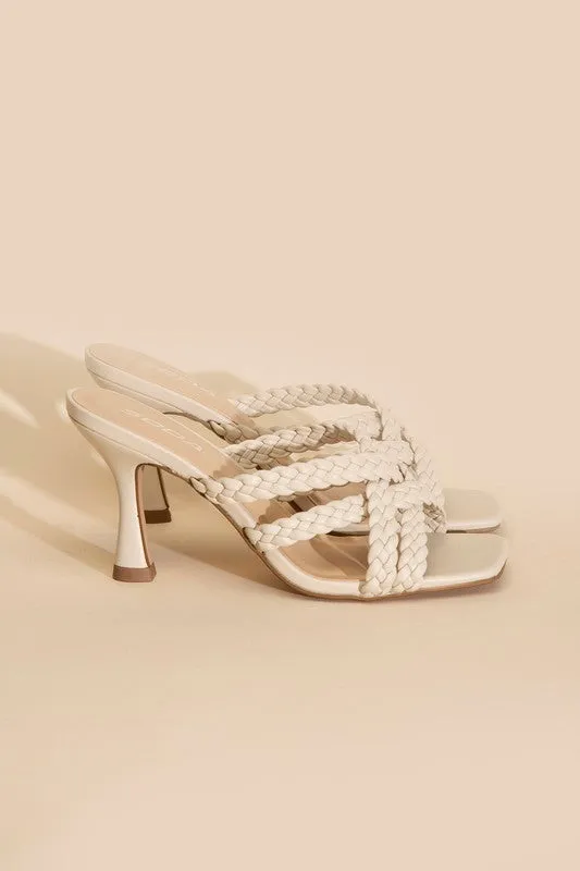 Double Cross Braided Heels