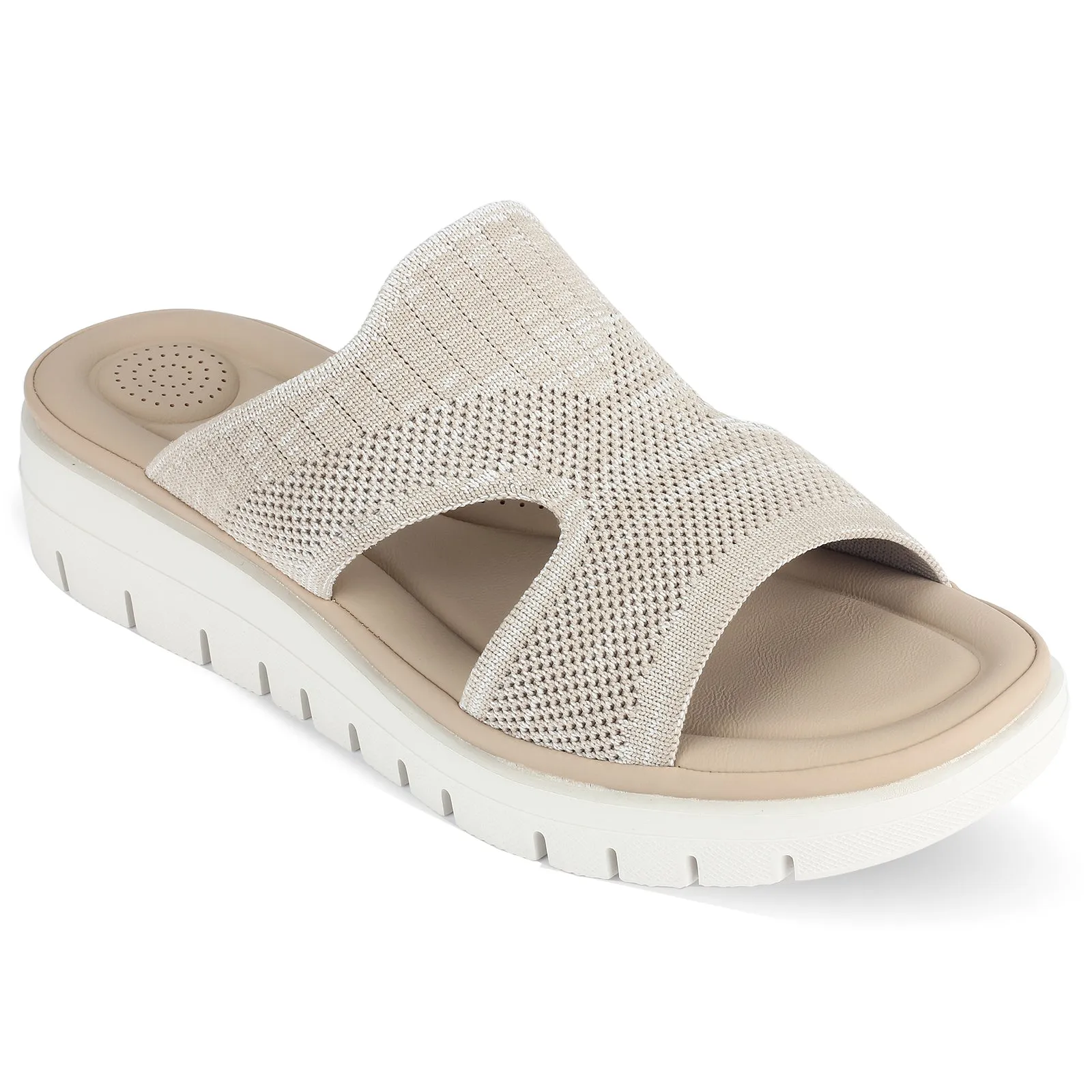 Eden women's knit textured slip-on mule