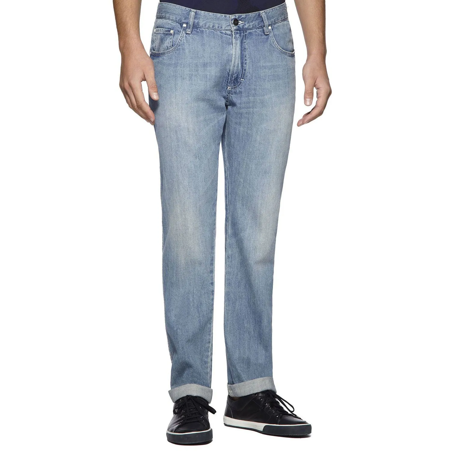 Ermenegildo Zegna Regular Fit Denim Jeans - Urban City Blue