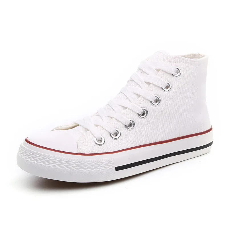 Flat-soled canvas shoes - Women's shoes