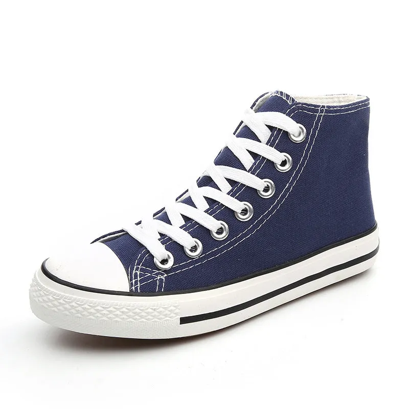 Flat-soled canvas shoes - Women's shoes