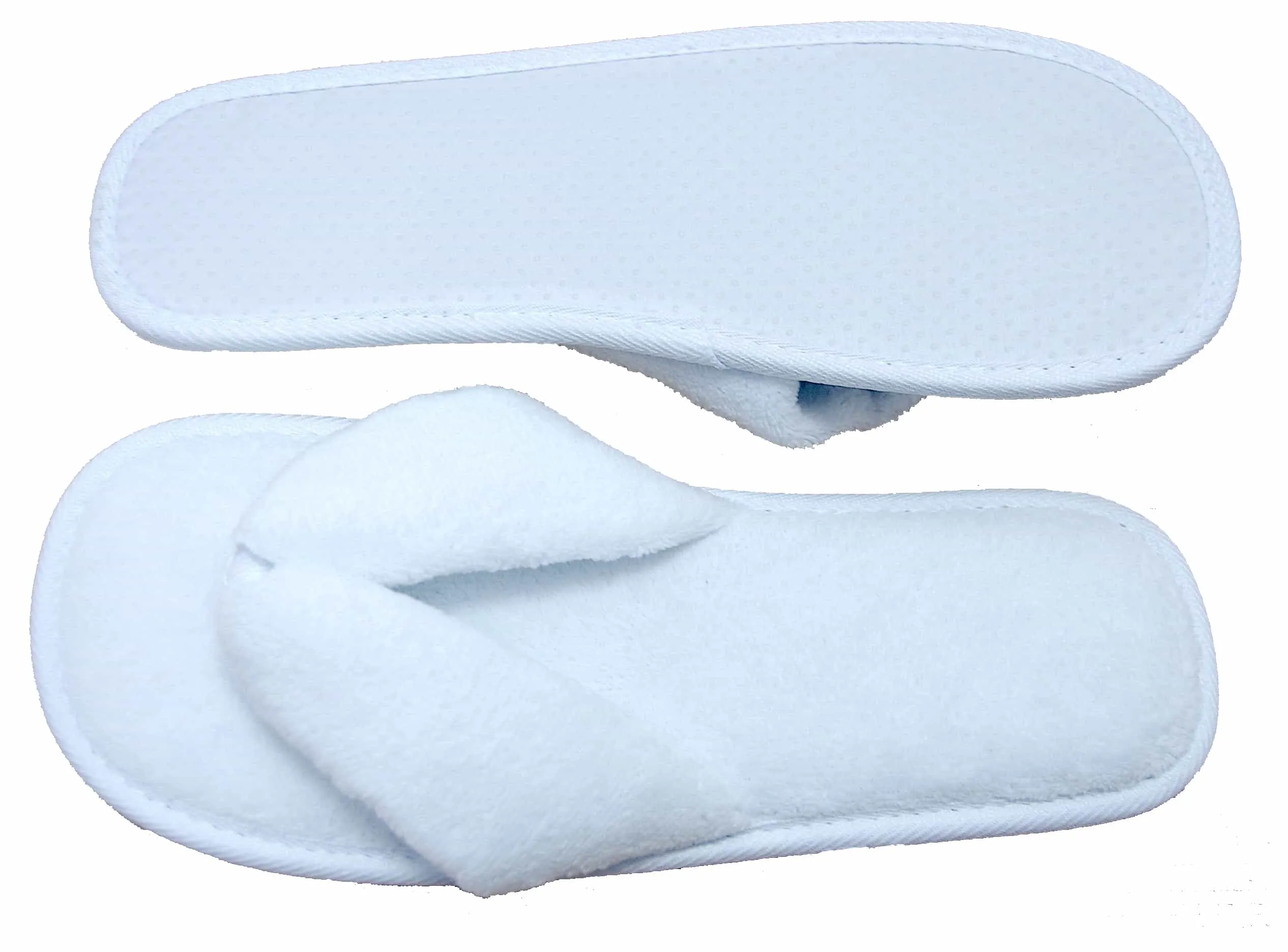 Fleece Thong Luxury Style Spa Slippers (100)