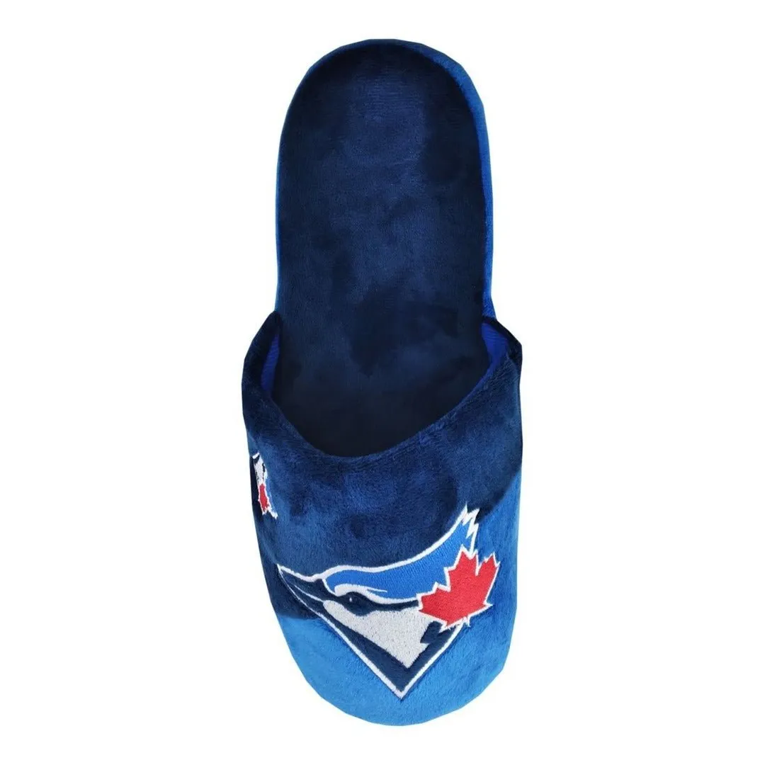 FOCO Men's MLB Toronto Blue Jays Big Logo Slippers