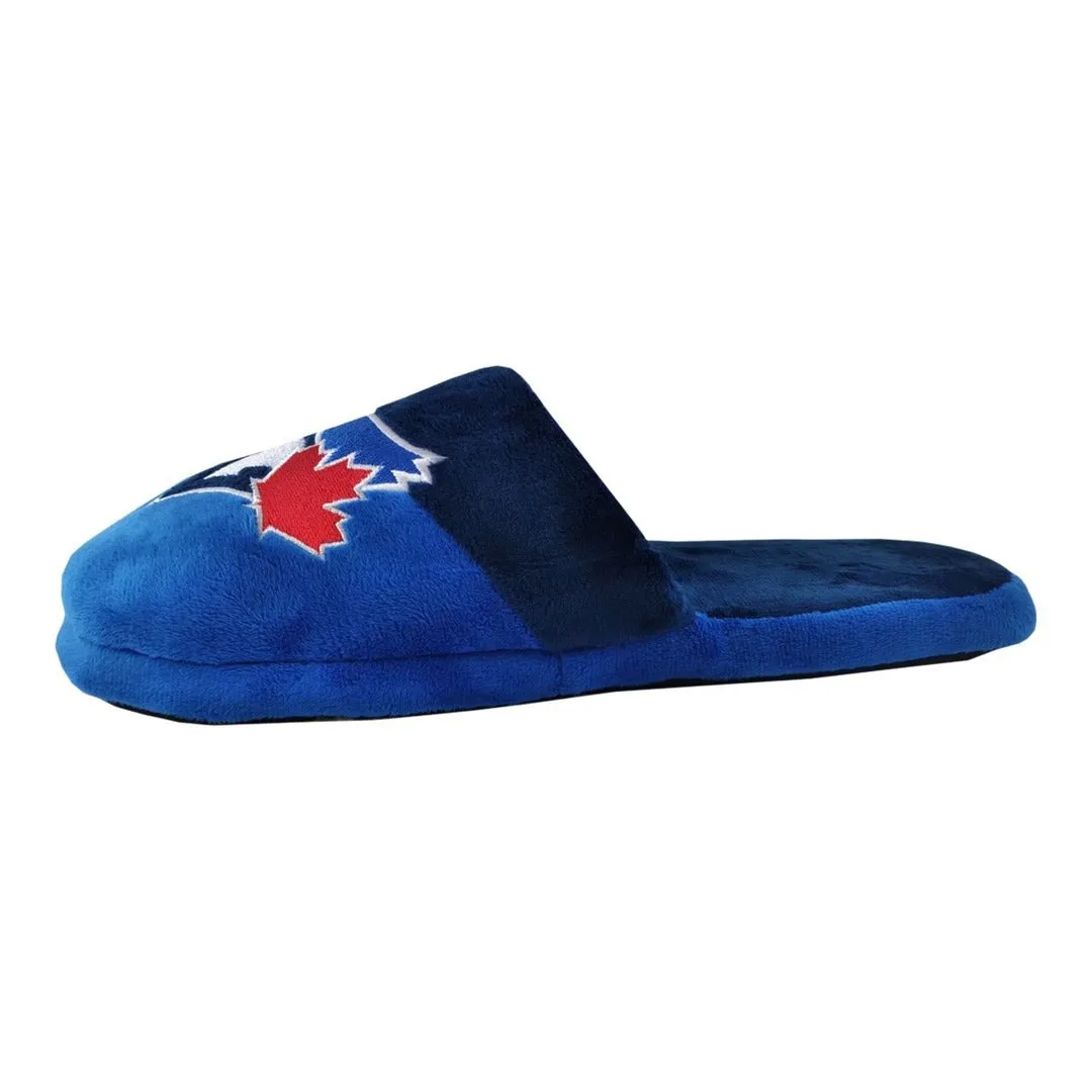 FOCO Men's MLB Toronto Blue Jays Big Logo Slippers