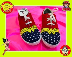 Funky N Trendy hand painted water resistant red shoes/  shoes / blue shoes / funky shoes