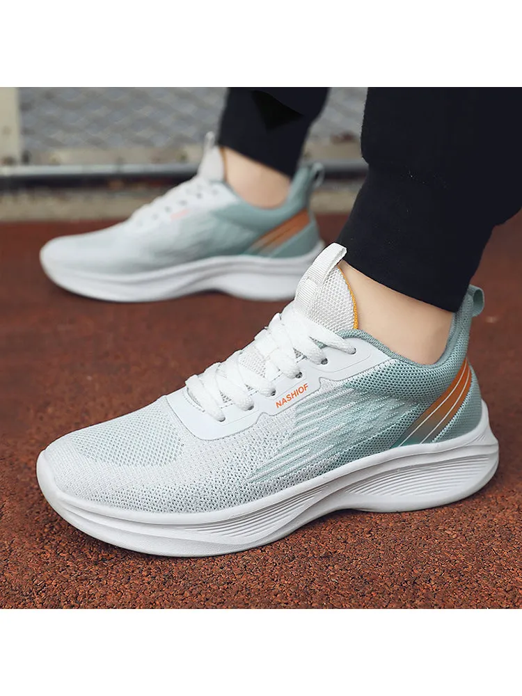 Gradient Color Woven Breathable Trendy Casual Shoes