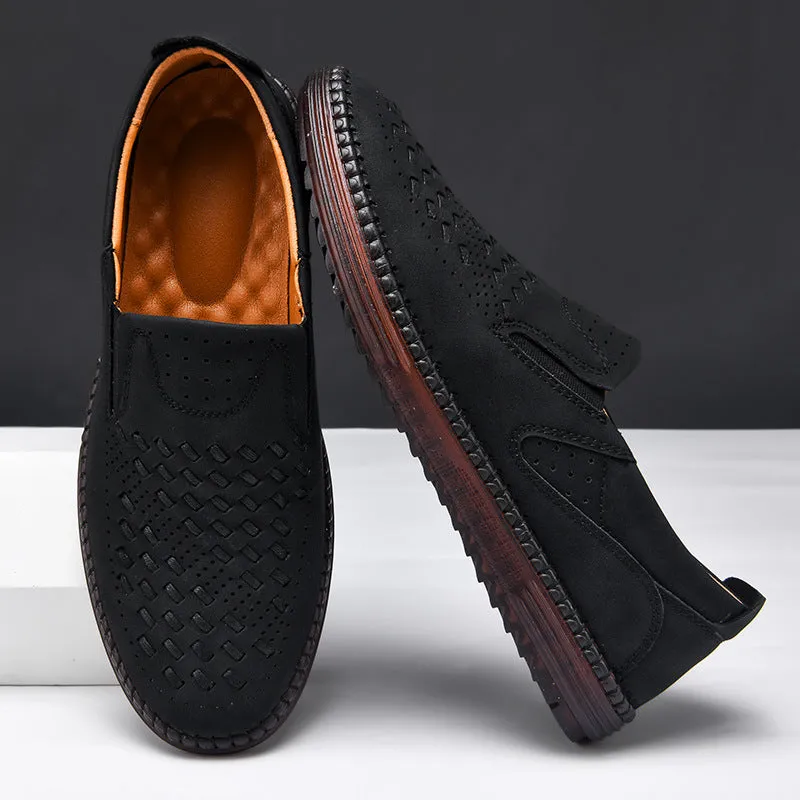 Handmade Casual Men's Breathable Casual Leather Shoes