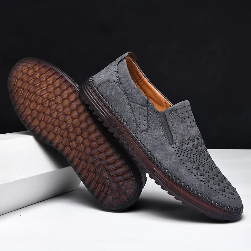 Handmade Casual Men's Breathable Casual Leather Shoes