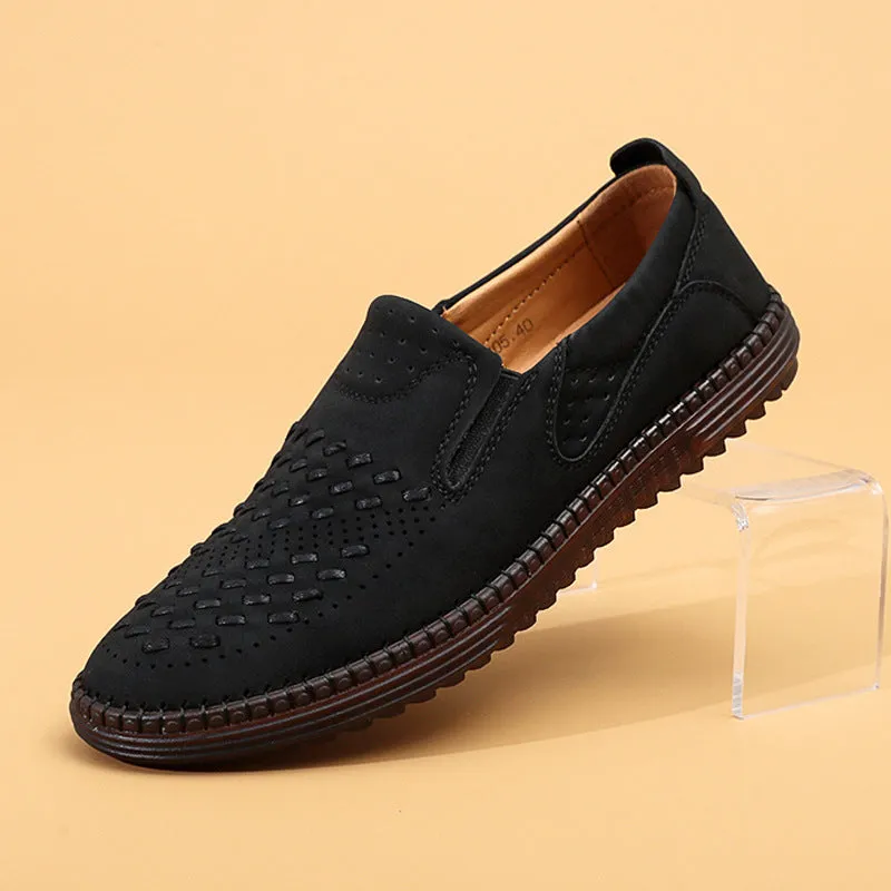 Handmade Casual Men's Breathable Casual Leather Shoes