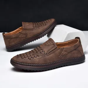 Handmade Casual Men's Breathable Casual Leather Shoes