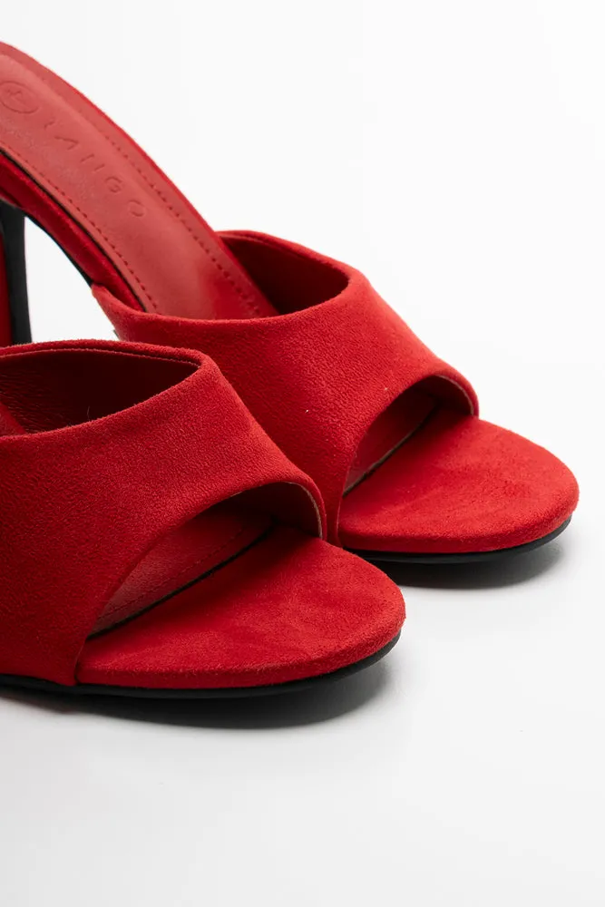 Heel Sandal Red