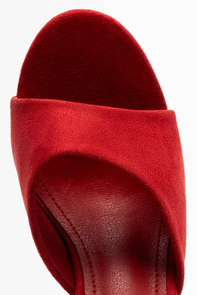 Heel Sandal Red