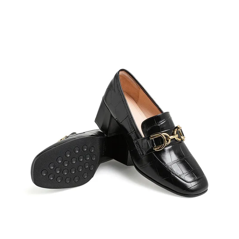 High Heels Retro Casual Loafers