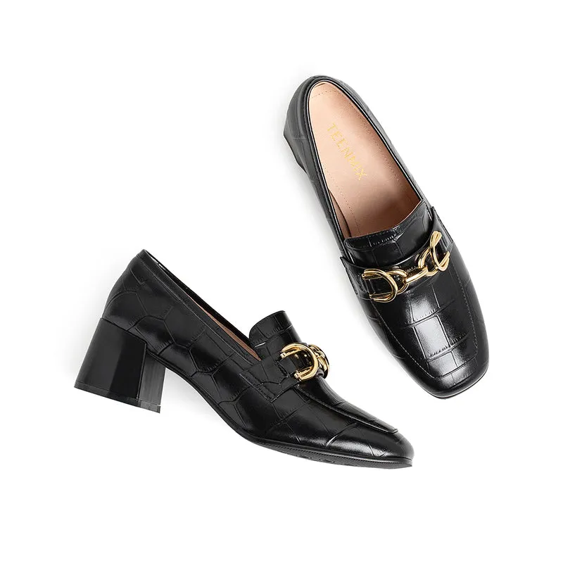 High Heels Retro Casual Loafers