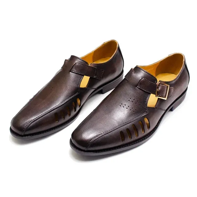 Hollow Out Breathable Dress Shoes