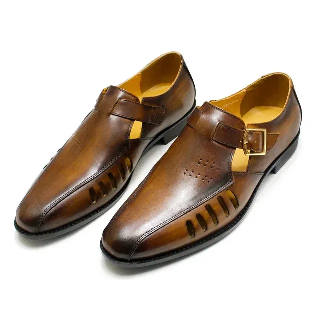 Hollow Out Breathable Dress Shoes