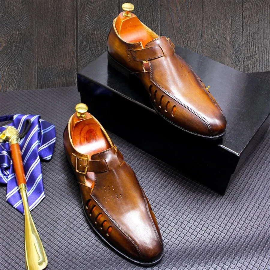 Hollow Out Breathable Dress Shoes