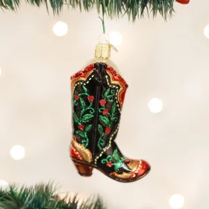 Holly Berry Cowboy Boot