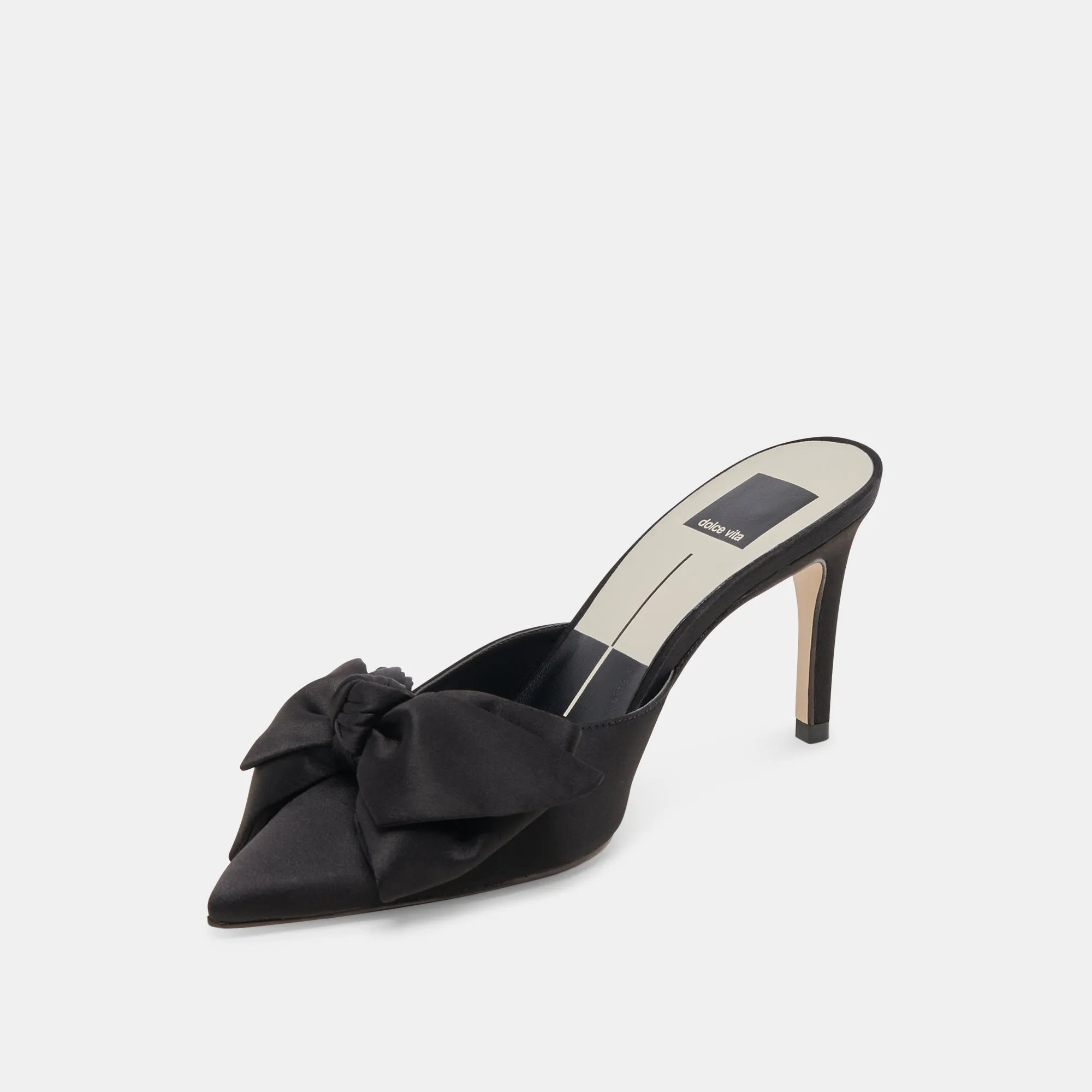 KAYLI HEELS ONYX SATIN