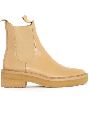 Khaki Crepe Sole Chelsea Boot