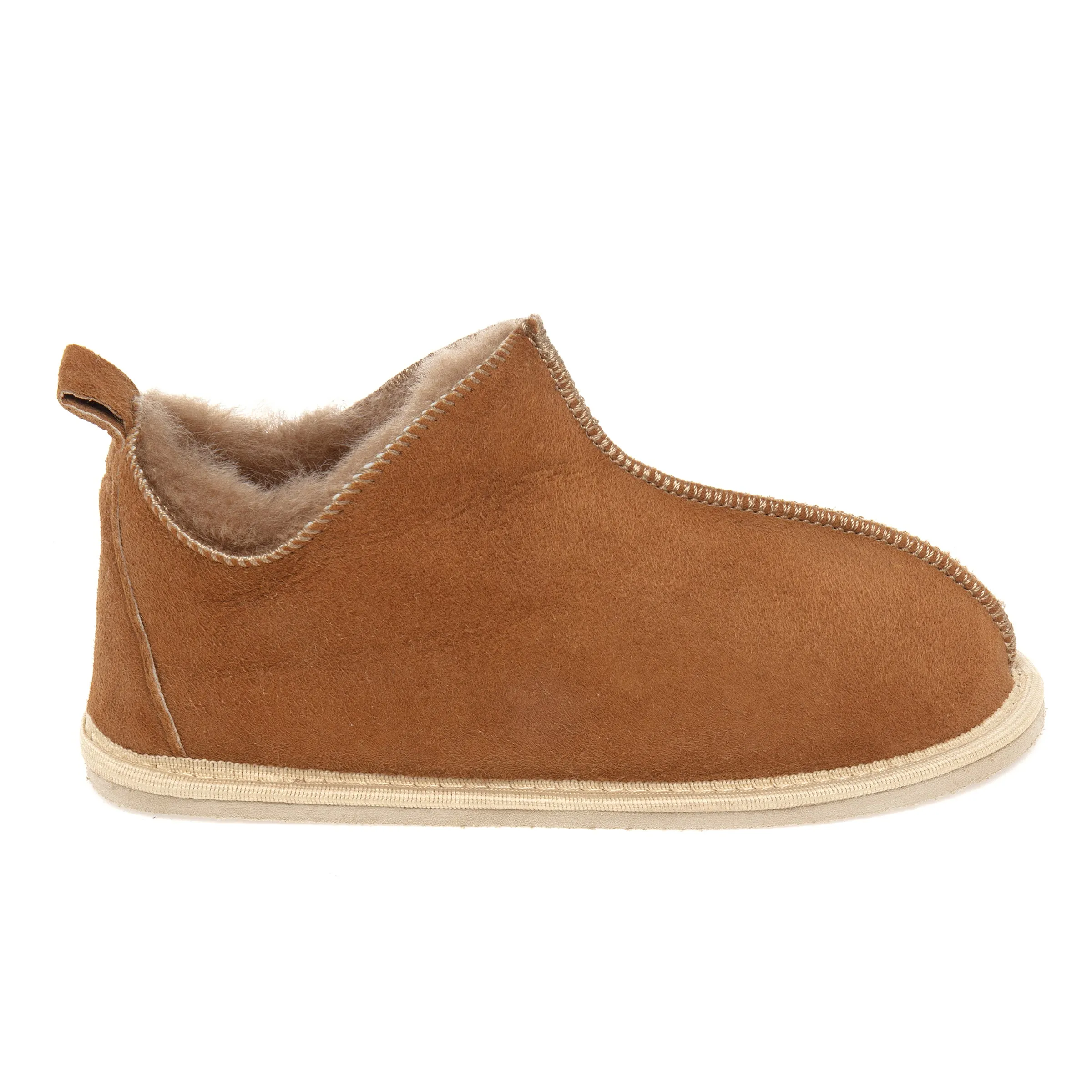 Kids Alpin Sheepskin Slippers - Chestnut