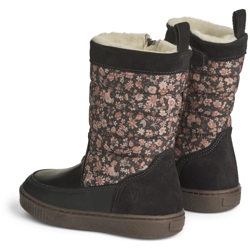 Koa High Tex Inside Zip - black granite winter flowers