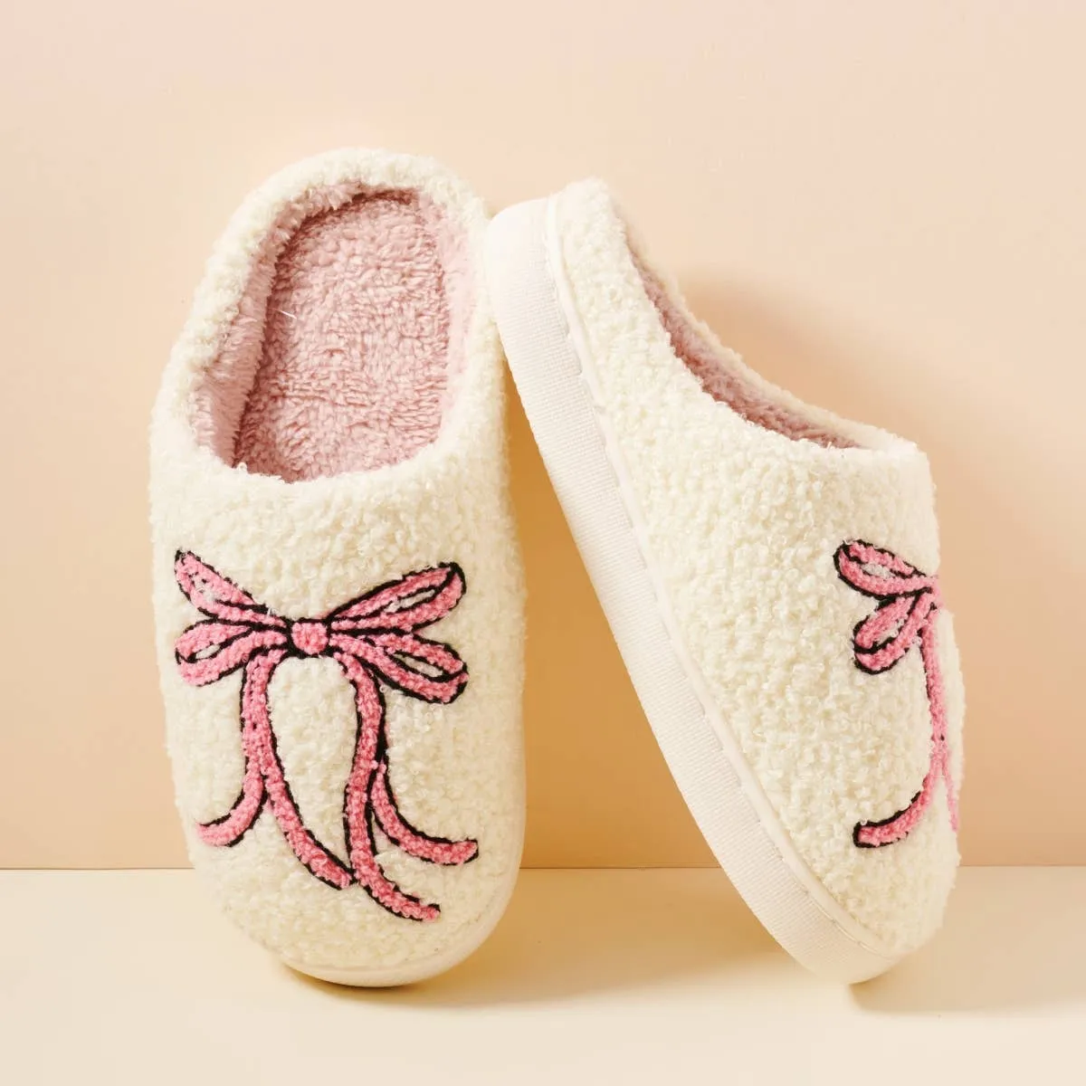 Large Ribbons Breast Cancer Awareness Slippers