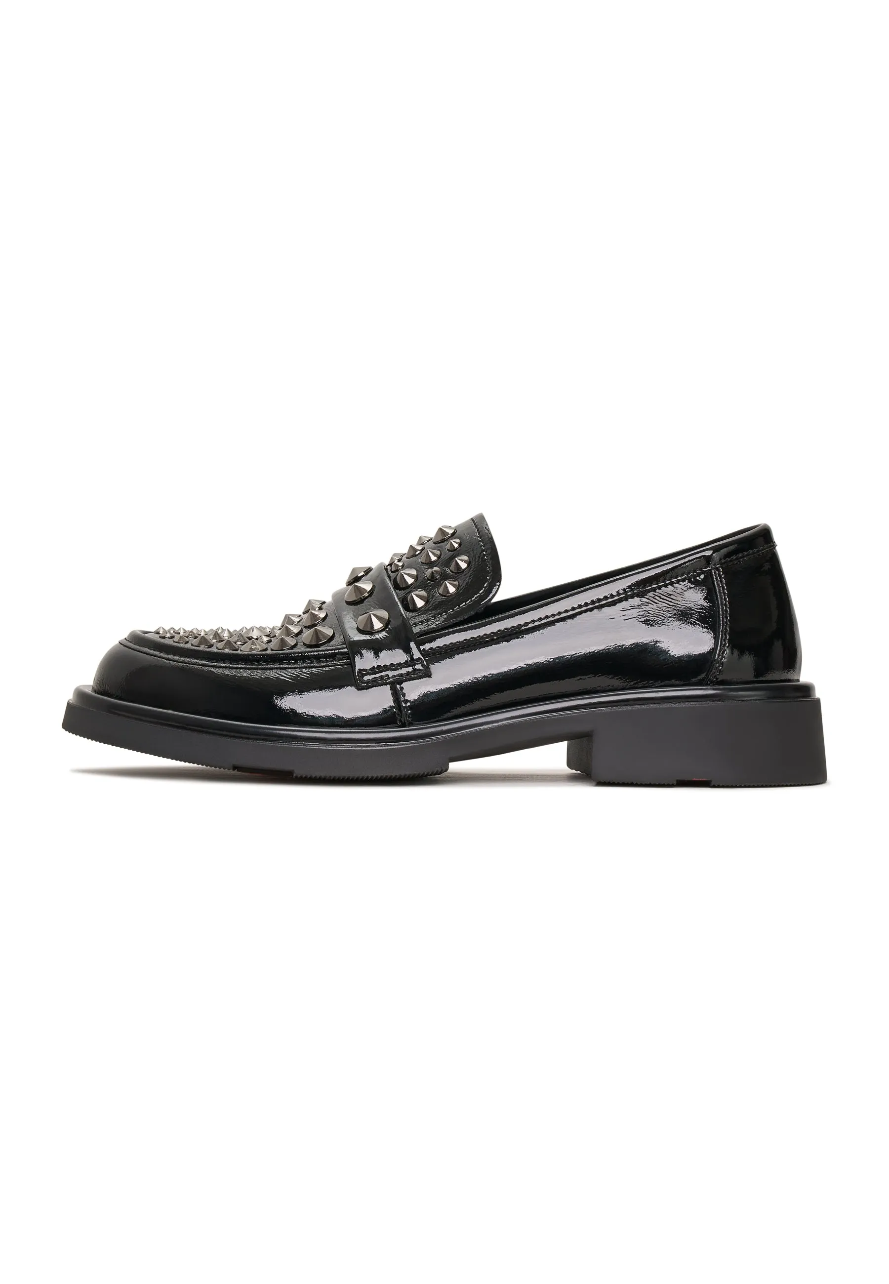 Leather Loafers Rockstar - Black