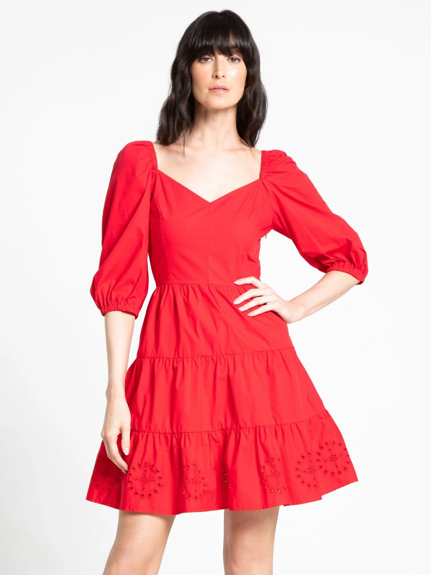 Lena Puff Sleeve Poplin Mini Dress - Brands We Love