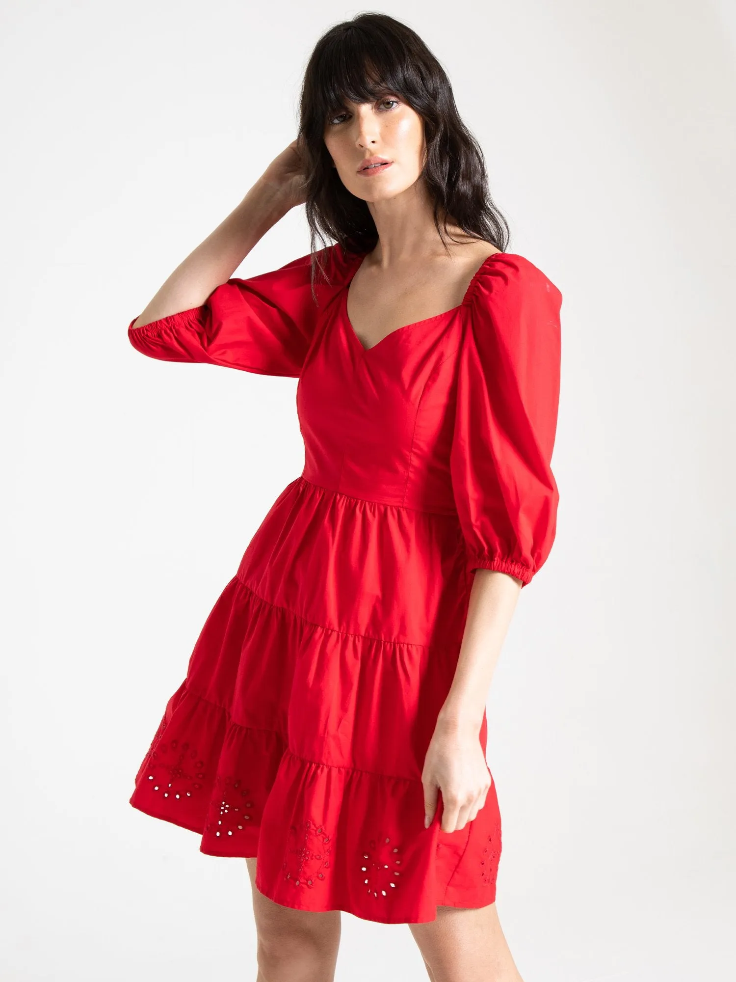 Lena Puff Sleeve Poplin Mini Dress - Brands We Love