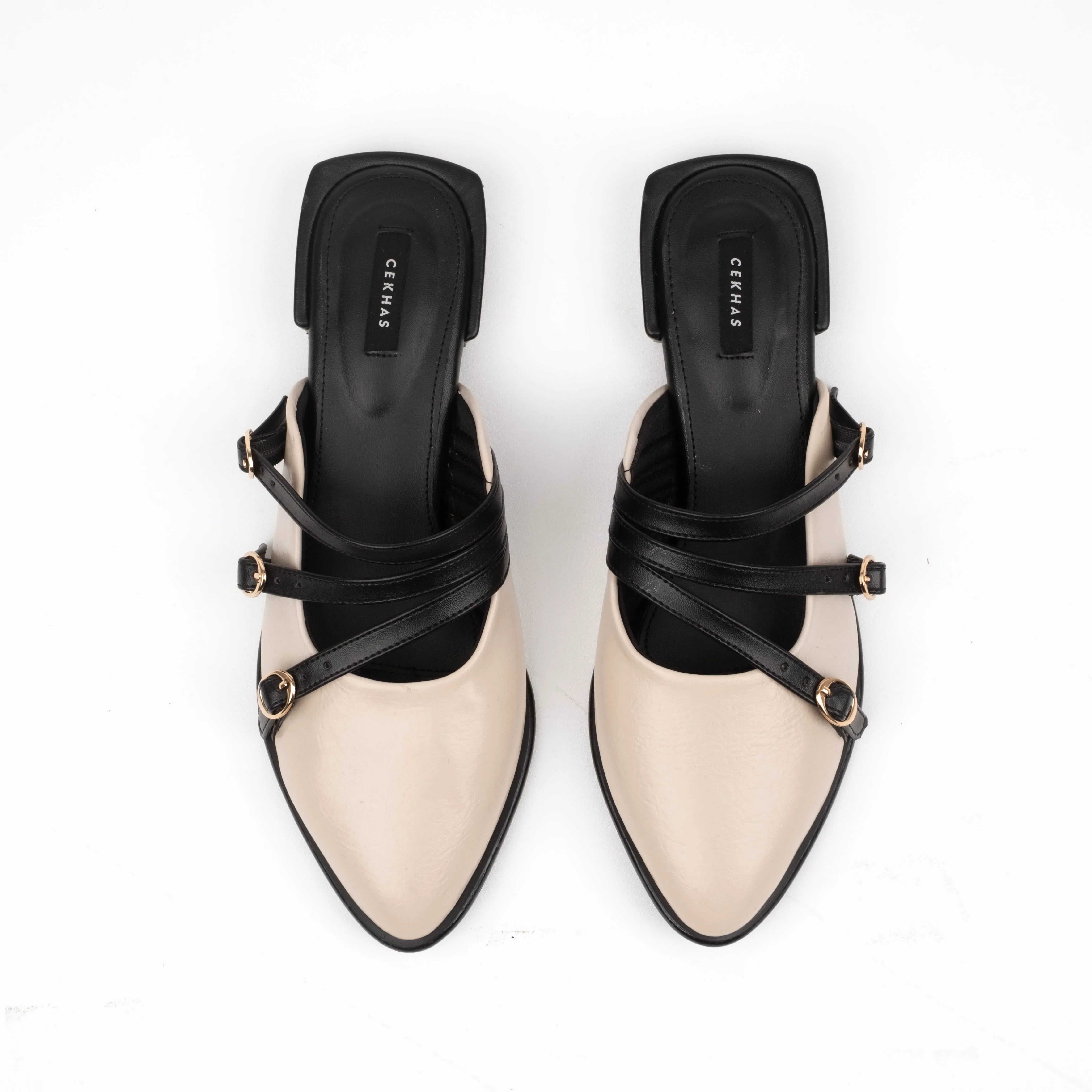 Leora Cream Mules - Urban Grace II